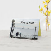 De mistige Verjaardag van de Veerboot van Seattle Kaart (Gele Bloem)