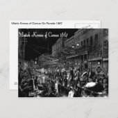 De mistische konijn Comus op parade, post Briefkaart (Voorkant / Achterkant)