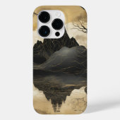 De Misty Mountain Black & Gold Case-Mate iPhone Case (Achterkant)