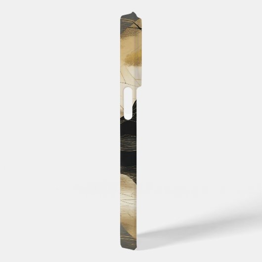 De Misty Mountain Black & Gold Case-Mate iPhone Case (Achterkant / Rechts)