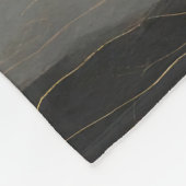 De Misty Mountain Black & Gold Fleece Deken (Hoek)