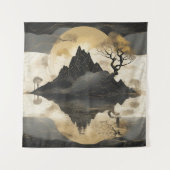 De Misty Mountain Black & Gold Wandkleed (Voorkant)