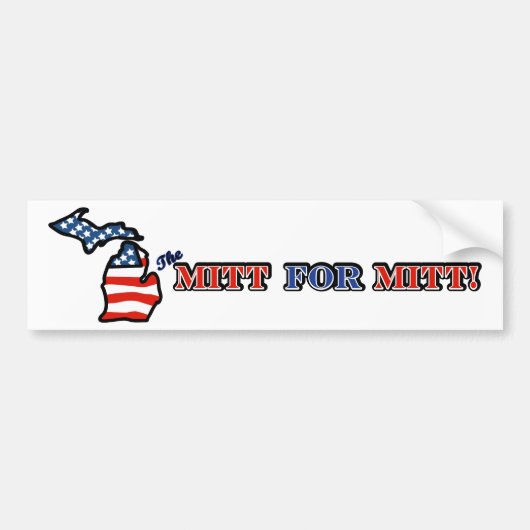 De Mitt voor Bumpersticker MITT (Voorkant)