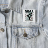 De MMA Thinker Vierkante Button 5,1 Cm (In situ)