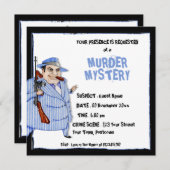 De Mob Boss Murder Mystery Uitnodiging (Voorkant / Achterkant)