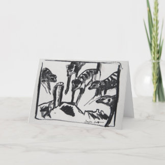 De mobbing Cobra van Meerkats - de kaart van de