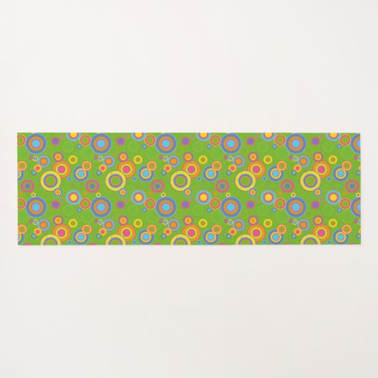 De Mod Circles van de terugkeer op Groen Yogamat (Achterkant (horizontaal))