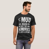 De modder zal afwassen van grappige modderpremie t-shirt (Voorkant volledig)