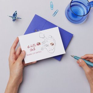 De Mode van de lijnkunst maakt omhoog, maakt kunst Briefkaart