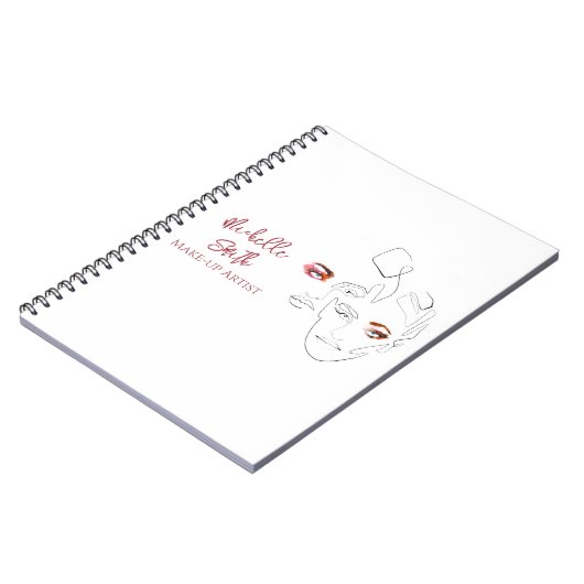 De Mode van de lijnkunst maakt omhoog, maakt kunst Notitieboek (Linkerzijde)