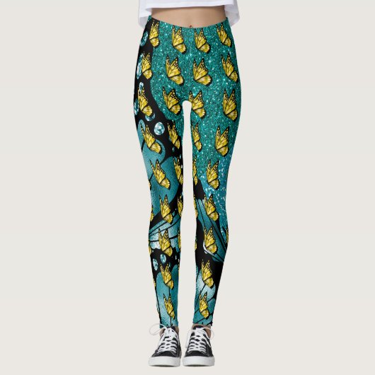 De Mode van de Pop Sociale Botervlieg Leggings (Voorkant)