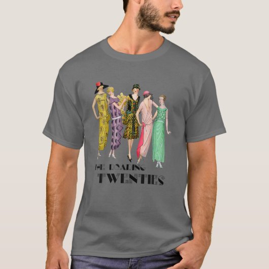 De Mode van het Roaring 20S Art Deco T-shirt (Voorkant)