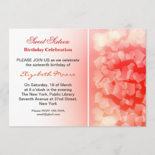 de moderne 16e verjaardag viering uitnodiging