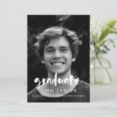 De moderne aankondiging van het afstuderen van de (Staand voorkant)