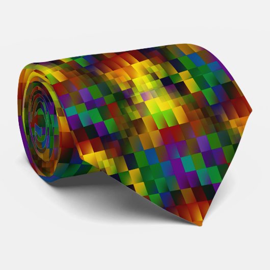 De moderne abstracte kunst van het patroon van de  stropdas (Opgerold)