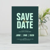 De moderne Aero Blue Poster stijl slaat de datum o Kaart (Staand voorkant)