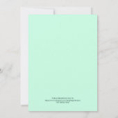 De moderne Aero Blue Poster stijl slaat de datum o Kaart (Achterkant)