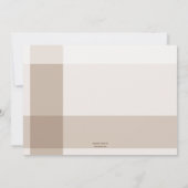 De moderne Afstudeerder man minimaliseert de Uitno Kaart (Achterkant)