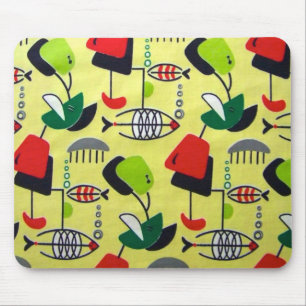 De Moderne AtoomVissen Mousepad van het midden van Muismat