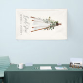 De moderne bladbladerige achtertuin van het blad i spandoek (Beurs)