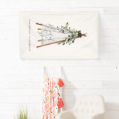 De moderne bladbladerige achtertuin van het blad i spandoek (Insitu)