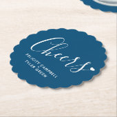 De moderne blauw en witte onderzetters van het har (Gekanteld)