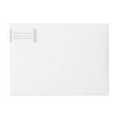 De moderne Chevron Wedding Collectie Peach & Mint (Voorkant)