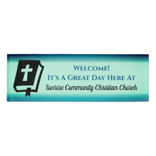 De moderne Christelijke Kerk Greeter Usher Naam Ta Naambadge