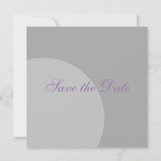 De moderne Cirkel sparen de Datum Save The Date (Voorkant)