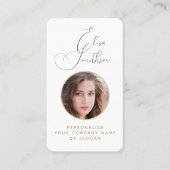 De moderne Code Sociale Media QR van het Manuscrip Visitekaartje (Voorkant)