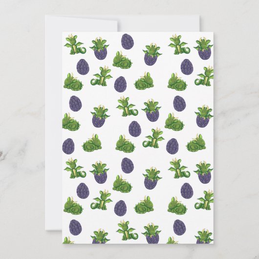 De moderne draak die hij of zij geslacht onthullen kaart (Achterkant)