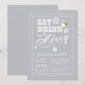 De moderne Drink van het Eat zijn de Veertige Vaka Kaart (Voorkant / Achterkant)