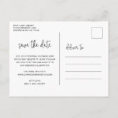 De moderne Eenvoudige Band van het Manuscript van Aankondigingskaart (Achterkant)