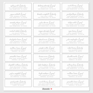 De Moderne Eenvoudige Namen van de Grafische Gast  Sticker