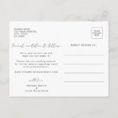 De moderne Foto bewaart de Datum Aankondigingskaart (Achterkant)