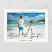 De moderne Foto bewaart de Datum Aankondigingskaart (Voorkant)