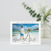 De moderne Foto bewaart de Datum Aankondigingskaart (Staand voorkant)