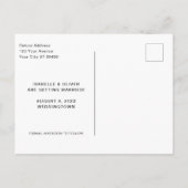 De moderne Foto bewaart de Datum Briefkaart (Achterkant)