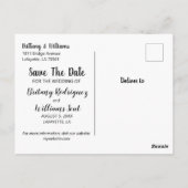 De moderne Foto bewaart de Datum Briefkaart (Achterkant)