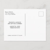 De moderne Foto bewaart de Datum Briefkaart (Achterkant)