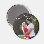 De moderne Foto bewaart de Datum Magneet (Voorkant / Achterkant)