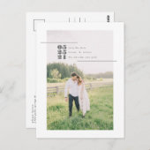 De moderne Foto bewaart de Datum Post Kaart (Voorkant / Achterkant)