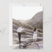 De moderne foto bewaart de datum save the date (Achterkant)