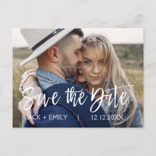 De Moderne Foto van Elegant sparen de Datum Aankondigingskaart