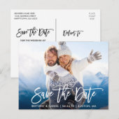 De moderne Foto van het Manuscript van de Borstel Briefkaart (Voorkant / Achterkant)