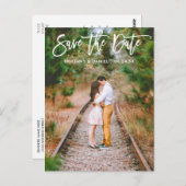 De moderne Foto van het Manuscript van de Borstel  Briefkaart (Voorkant / Achterkant)