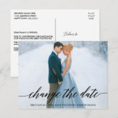 De moderne Foto van het Manuscript van de Calligra Briefkaart (Voorkant / Achterkant)