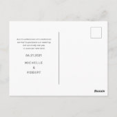 De moderne gedurfde scriptfoto verandert de datum briefkaart (Achterkant)