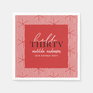 De moderne geometrische en partij van de servet