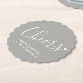 De moderne grijze en witte onderzetters van het ha (Gekanteld)